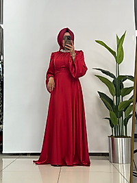 FERİHA SARIOĞLU ABİYE-KIRMIZI