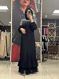 JUKİ MODA ABİYE-SİYAH