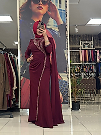 FERİHA SARIOĞLU ABİYE- BORDO