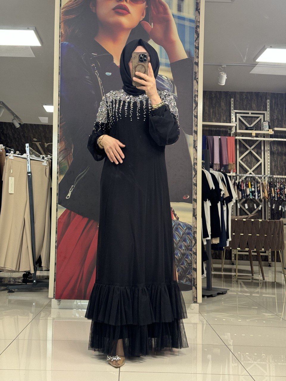 JUKİ MODA ABİYE-SİYAH