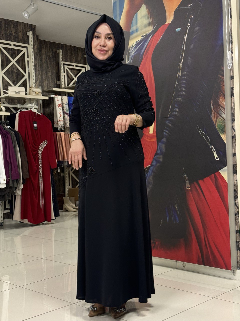 JUKİ MODA ABİYE-SİYAH