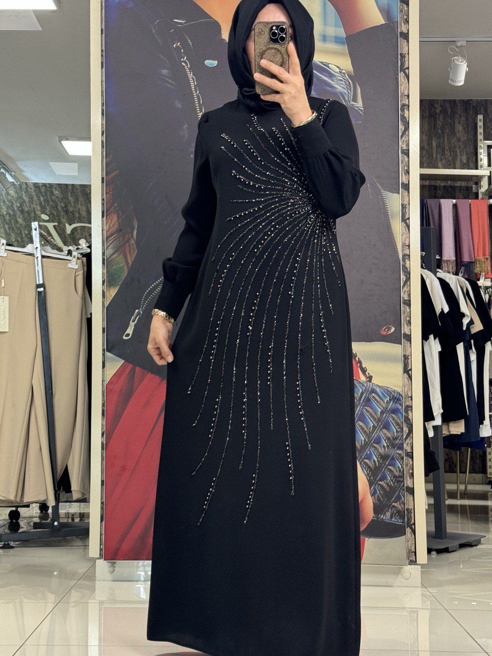 JUKİ MODA ABİYE -SİYAH