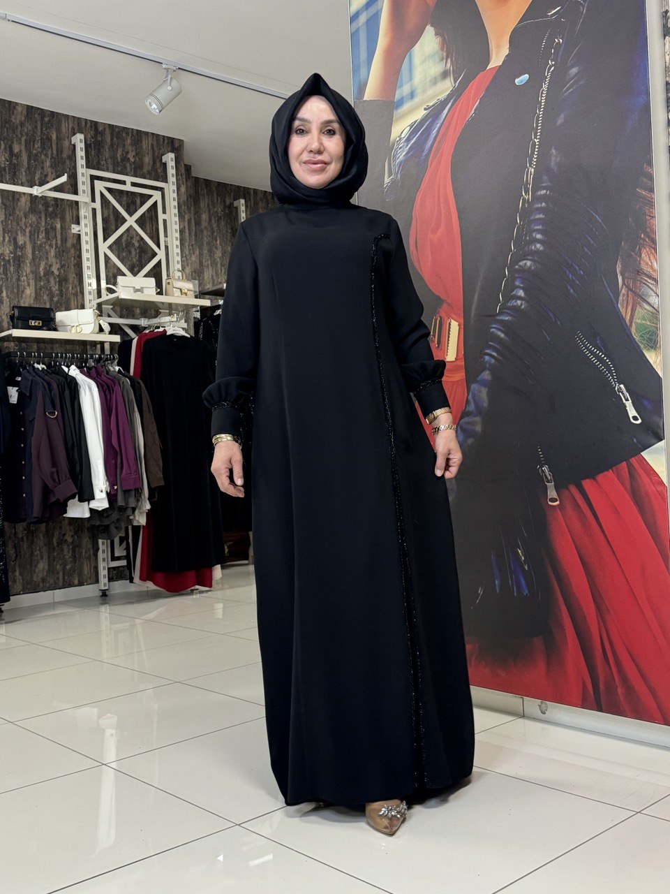 JUKİ MODA ABİYE-SİYAH