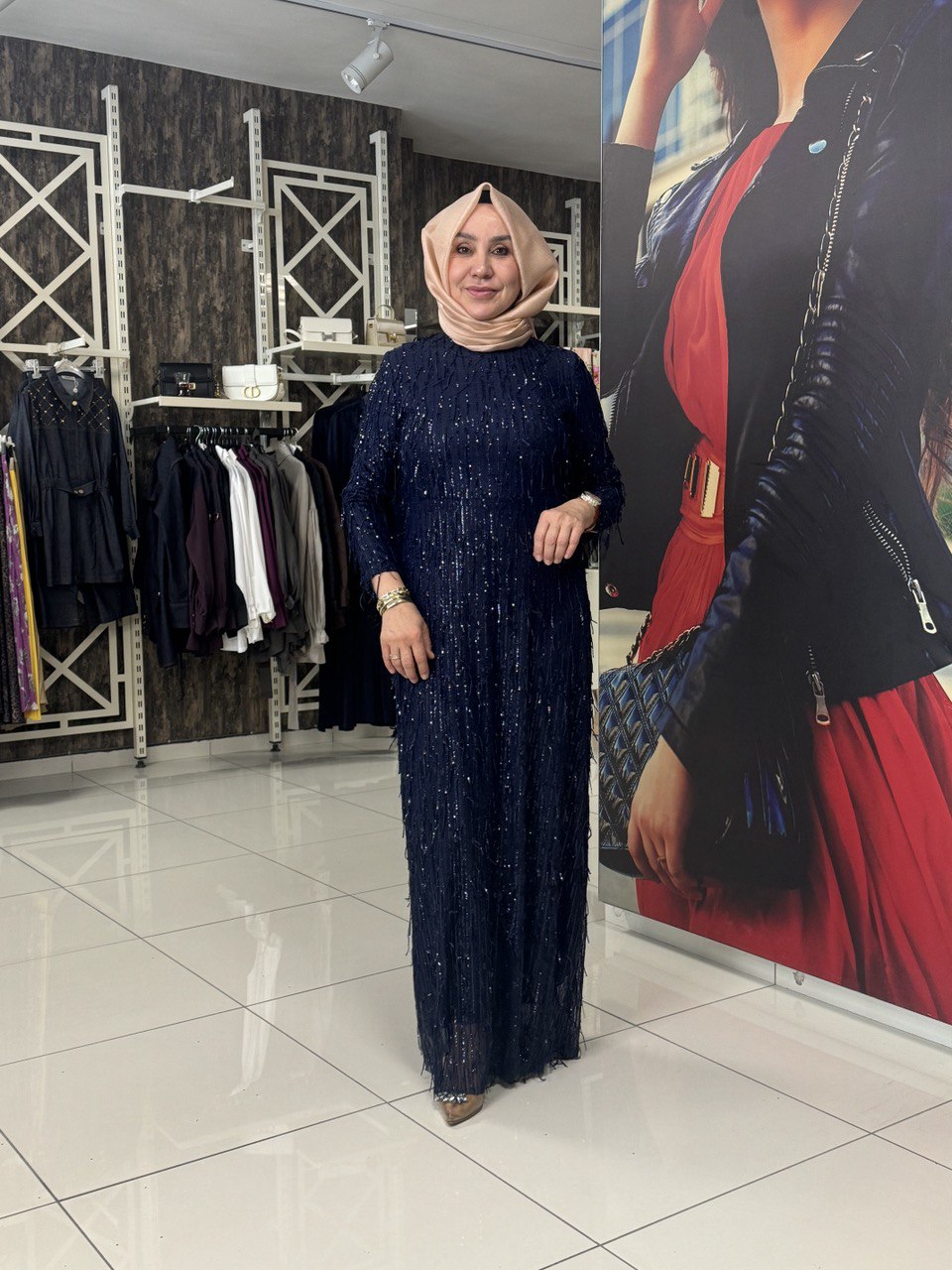JUKİ MODA ABİYE- LACİVERT